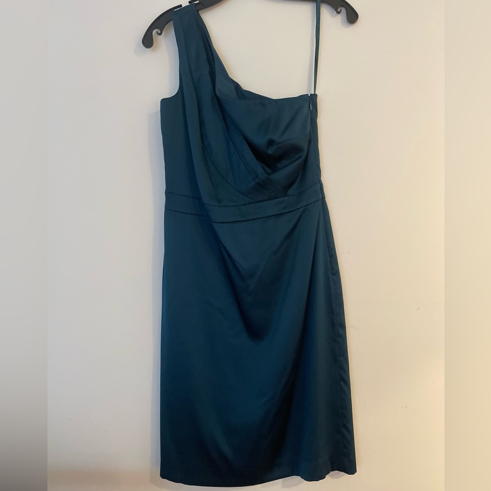 Beautiful Jewel toned one shoulder dress.